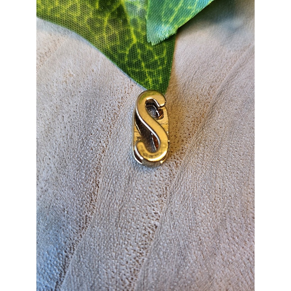 Keep Collective Letter S Gold Tone Slide Charm Gift Keepsake